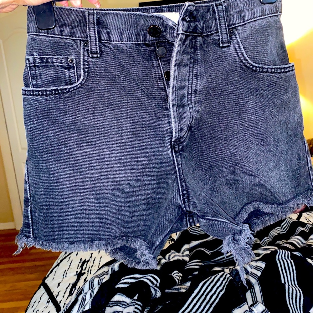Anine Bing denim shorts .